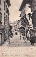 1904-Firenze Angolo Del Ponte Vecchio, Cartolina Viaggiata - Firenze