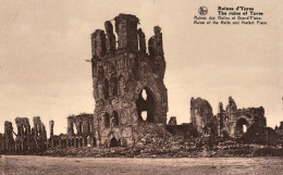 1935-Belgio Ruines D'Ypres, Cartolina Viaggiata - Autres & Non Classés