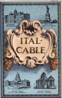 1940ca.-ITALCABLE Telegrams For New York,Budapest,Buenos Aires,Rio De Janeur Adv - Publicité