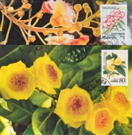 2002-Cina China MC49, Rare Flowers (Jointly Issued By China And Malaysia) Maximu - Storia Postale