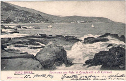 1904-cartolina Bordighera Panorama Con Vista Di Ospedaletti E Di Coldirodi - Imperia