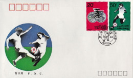 1991-Cina China J185, Scott 2371-72 1st FIFA World Championships For Women's Foo - Covers & Documents