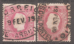 Portugal, 1870/6, # 40 Dent. 13 1/2, Used - Gebruikt
