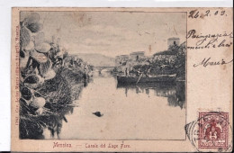 1903-Messina Canale Di Lago Faro,viaggiata Piega Angolare - Messina