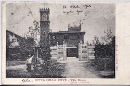 1908-citta' Della Pieve (Perugia) Villa Mazza, Viaggiata - Perugia