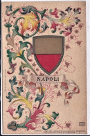 1900circa-cartolina Stile Floreale Con Stemma Del Comune Di Napoli - Napoli (Napels)
