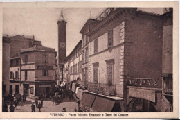 1930circa-Viterbo Piazza Vittorio Emanuele E Torre Del Comune - Viterbo