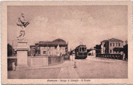 1920circa-Ferrara Borgo S.Giorgio Il Ponte Con Tram - Ferrara