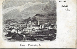 1904-Torino Susa Panorama A. - Autres & Non Classés