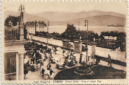 1930circa-Novara Lago Maggiore Stresa Grand Hotel Five O'clock Tea - Novara