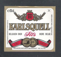 BIERETIKET -  KARLSQUELL - PILS  - 25 CL.  (BE 782) - Bier