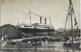 1907-La Spezia Riva Trioosoo La Nave Principessa Iolanda Prima Del Varo - La Spezia