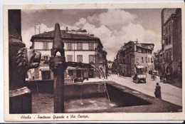 1938-Viterbo Fontana Grande E Via Cavour - Viterbo