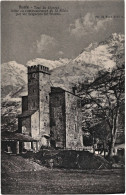 1915-Aosta Tour Du Lepreux, Bollo Rosso Dell' Associazione Dei Cavalieri Italian - Aosta