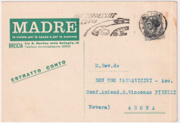 1961-Siracusana Lire 1 Isolato Su Estratto Conto Giornali, Annullo A Targhetta N - 1961-70: Poststempel