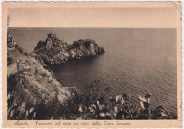 1948-Agerola Napoli Panorama Sul Mare Con Vista Della Torre Saracena, Viaggiata - Napoli (Neapel)