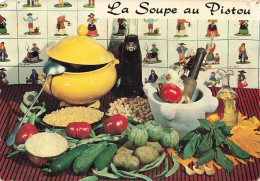 RECETTES - CUISINE - La Soupe Au Pistou - Colorisé - Carte Postale Ancienne - Recettes (cuisine)