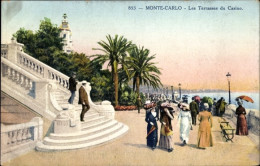 CPA Monte Carlo Monaco, Terrasses Du Casino - Autres & Non Classés