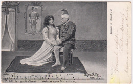 1903-tematica Musica, Rigoletto Autorizzazione Ricordi, Viaggiata Annullo Ambula - Opéra