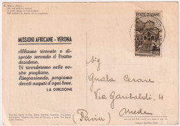 1947-Italia Cartolina Affrancata L.1 Repubbliche Medioevali Isolato - 1946-60: Poststempel