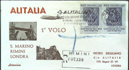 1959-raccomandata Affrancata Coppia L.60 Visita Dello Sciah (difettosi) Con Boll - Airmail