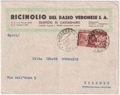 1951-busta Affrancata 14^ Fiera Del Levante A Bari Isolato - 1946-60: Poststempel