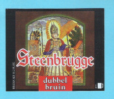 BIERETIKET -  STEENBRUGGE  DUBBEL  BRUIN    -  11,2 FL OZ  (BE 787) - Bier