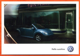 Carte Publicité Pub Auto VOLKSWAGEN  VAG New Beetle Cabriolet - Advertising