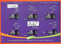 Carte Publicité Pub La Capsule Verte Tous Seches Toux D'irritation 2 Pharma - Advertising
