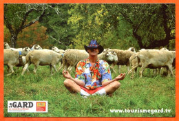 Carte Publicité Pub Département 30 LE GARD Tourisme Nature Moutons - Advertising