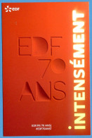 Carte Publicité EDF 70 Ans Pub Intensément - Publicité