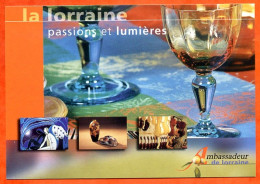 CP La Lorraine Passions Et Lumieres Ambassadeur De Lorraine - Publicité