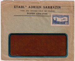1930-Francia Lettera Affrancata Posta Aerea Fr.1,50 Aereo In Volo Sopra Marsigli - Brieven En Documenten