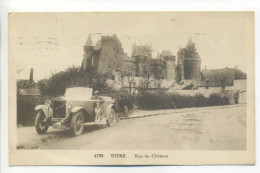CPA Publicitaire -  Automobile DONNET ZEDEL 11cv - 1924 - Voiture, Auto - Vitré (Ille Et Vilaine) Vue Du Château - PKW