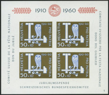 SCHWEIZ BUNDESPOST Bl. 17 **, 1960, Block Pro Patria, Pracht, Mi. 40.- - Blokken