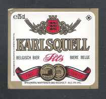 BIERETIKET -  KARLSQUELL - PILS  - 25 CL.  (BE 788) - Bier