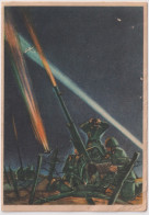 1943-P.M. N. 137 Sez.A Del 4.8 Su C.F. Illustrata Postazione Contraerea,fori Di  - Marcophilie