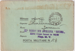 1942-P.M. N. 53 Del 30.8 Su Biglietto Postale Con Notizie Sulla Battaglia Del Do - Marcophilie