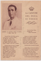 1943-Ufficio P.M. N.131 Del 7.9 Su C.F. Illustrata La Canzone Del Duca Di Ferro - Marcophilie