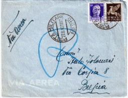 1940-P.M. N. 210 Del 27.8 Su Lettera Per Via Aerea - Marcophilie