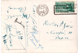 1948-cartolina Ponte Bassano Del Grappa Affrancata L. 25 Alpini Adunata Annullo  - FDC