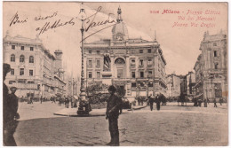 1905-Milano Piazza Ellittica Via Dei Mercaeti (refuso Tipografico)Nuova Via Oref - Milano (Milan)