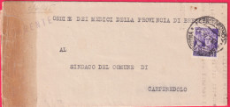 1945-ciclostilato Affrancato 50c Monumenti Distrutti - Storia Postale