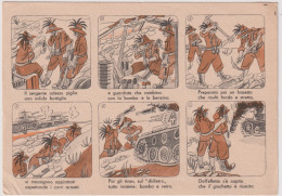 1942-CF Illustrata Atti Di Valore A Fumetti Il Sergente, Bollo Comando Distaccam - Storia Postale