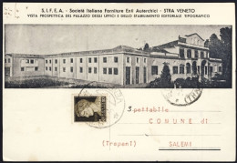 1938-palazzo Degli Uffici E Dello Stabilimento Editoriale Tipografico Sifea Stra - Marcophilia