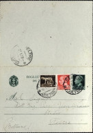 1938-biglietto Postale Da 25c. Con Affrancatura Raggiunta 5c. + 20c. Imperiale - Storia Postale