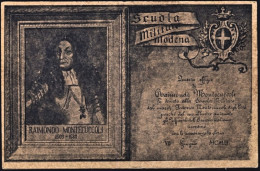 1900-circa-cartolina Scuola Militare Modena Raimondo Montecuccoli - Regimente