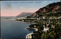 CPA Monte Carlo Monaco, Küste Von Cap Martin Gesehen - Autres & Non Classés