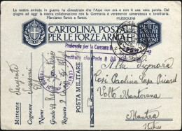 1942-Ufficio Postale Militare N.101 Sez.A Del 16.3 - Marcophilia