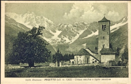 1925-Verbano Cusio Ossola Valle Anzasca Pecetto Chiesa Vecchia E Tiglio Secolare - Verbania